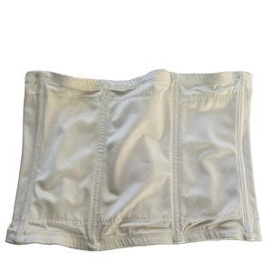 VTG Corset Waist Cincher Under Bust Size 32 Cream Two Sets Hooks Elastic…